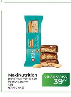 MaxiNutrition proteinová tyčinka Soft Peanut Caramel 45g