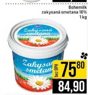 Bohemilk zakysaná smetana 16% 1kg 