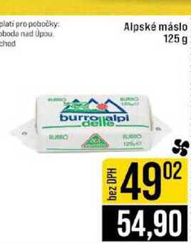 Alpské máslo 125 g 