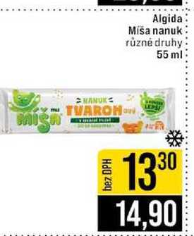 Algida Míša nanuk různé druhy 55 ml