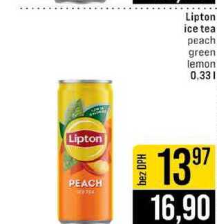 Lipton ice tea peach green lemon 0,33l