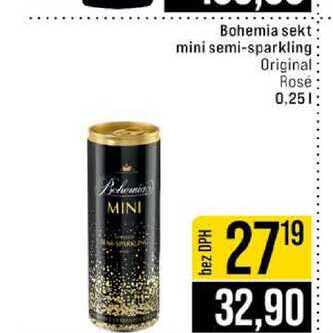 Bohemia sekt mini semi-sparkling Original Rose 0,25l