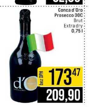 Conca d'Oro Prosecco DOC Brut Extradry 0,75l