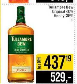 Tullamore Dew Original 40% Honey 35% 1l