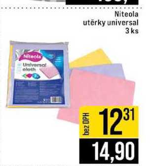 Niteola utěrky universal 3 ks JIP