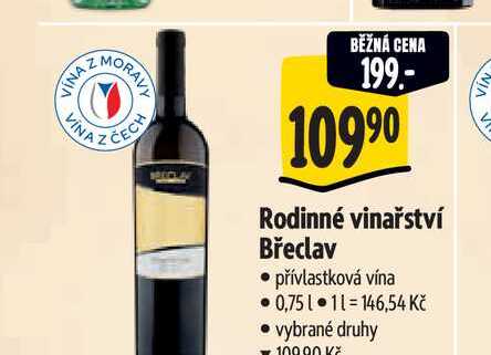   Rodinné vinařství Břeclav  0,75 l