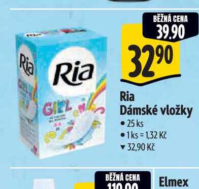 Ria Dámské vložky  25 ks Albert