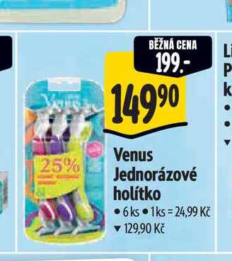 Venus Jednorázové holítko  6 ks Albert