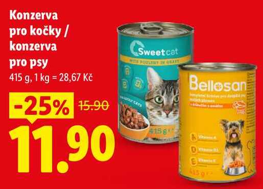 Konzerva pro kočky/konzerva pro psy, 415 g 