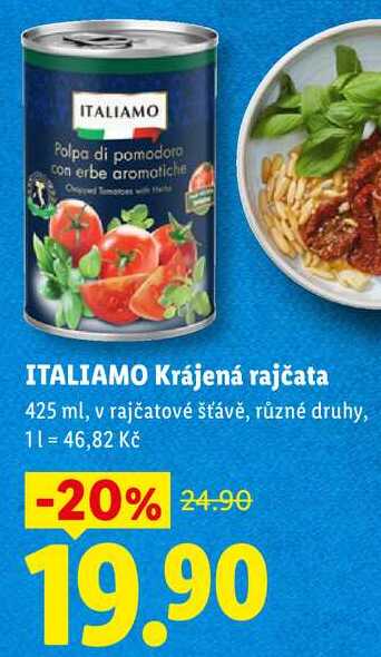 ITALIAMO Krájená rajčata, 425 ml