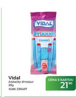 Vidal žvýkačky dinosaur 28g