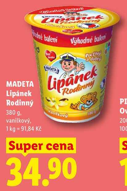 MADETA Lipánek Rodinný, 380 g