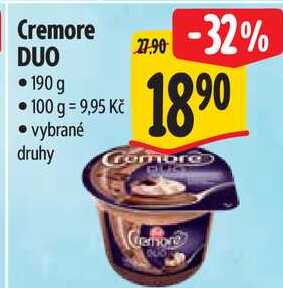 Cremore DUO, 190 g  