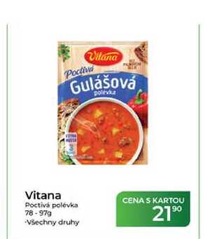Vitana Poctivá polévka 78-97g
