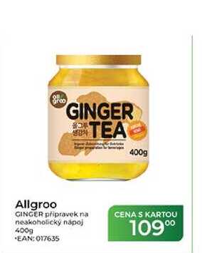 Allgroo GINGER přípravek na nealkoholický nápoj 400g 