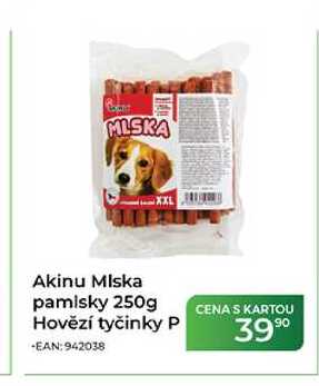 MISKA Akinu Miska pamlsky 250g Hovězí tyčinky