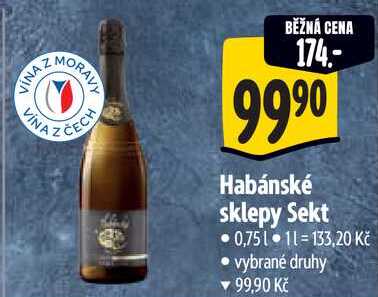 Habánské sklepy Sekt, 0,75 l