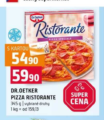 DR. OETKER PIZZA SPECIALE PIZZA RISTORANTE 345 g vybrané druhy 
