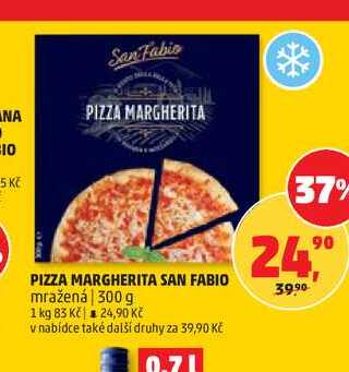 PIZZA MARGHERITA SAN FABIO mražená 300 g
