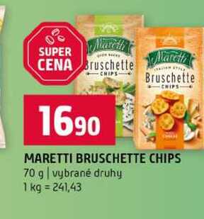 MARETTI BRUSCHETTE CHIPS 70 g vybrané druhy 