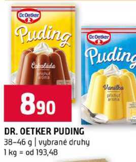 DR. OETKER PUDING 38-46 g vybrané druhy 