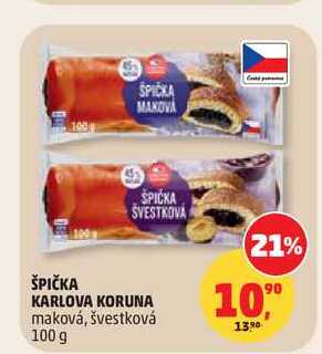 ŠPIČKA ŠVESTKOVA KARLOVA KORUNA 100g