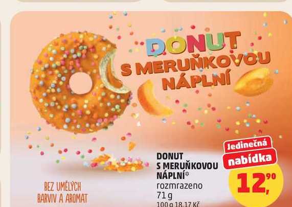 DONUT S MERUŇKOVOU NÁPLNÍ 71g
