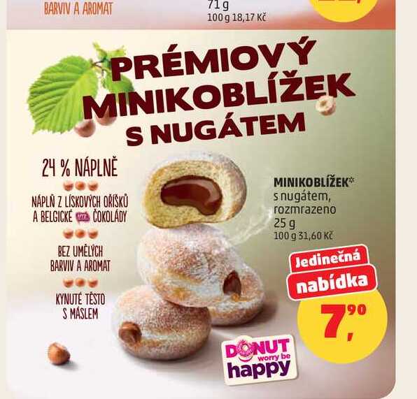 MINIKOBLÍŽEK s nugátem 25 g