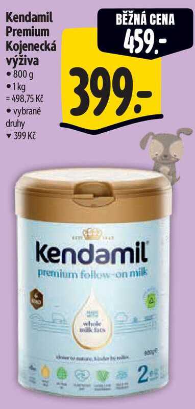 Kendamil Premium Kojenecká výživa, 800 g Albert