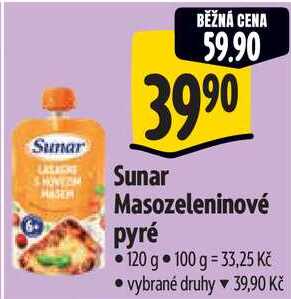 Sunar Masozeleninové pyré, 120 g Albert