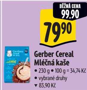 Gerber Cereal Mléčná kaše, 230 g Albert
