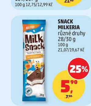 SNACK MILKERIA různé druhy 28/30 g