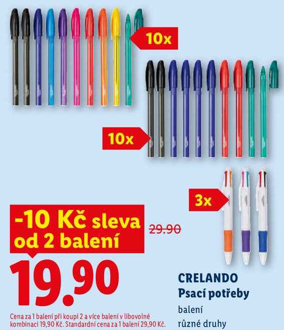 CRELANDO Psací potřeby 