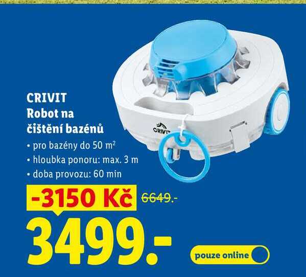 CRIVIT Robot na čištění bazénů 
