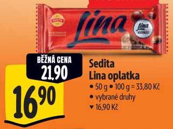 Sedita Lina oplatka, 50 g 