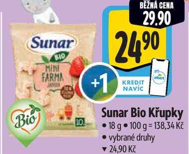 Sunar Bio Křupky, 18 g 