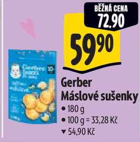 Gerber Máslové sušenky, 180 g  