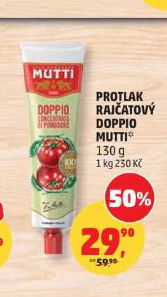 PROTLAK RAJČATOVÝ DOPPIO MUTTI 130 g