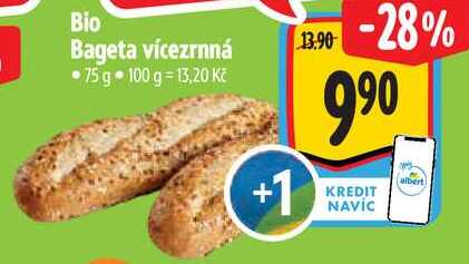 Bio Bageta vícezrnná, 75 g