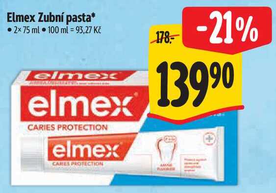 Elmex Zubní pasta, 2x 75 ml Albert