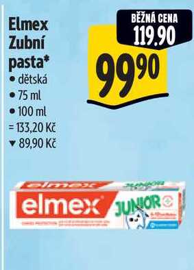 Elmex Zubní pasta*, dětská, 75 ml