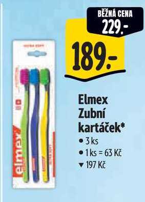 Elmex Zubní kartáček, 3 ks Albert