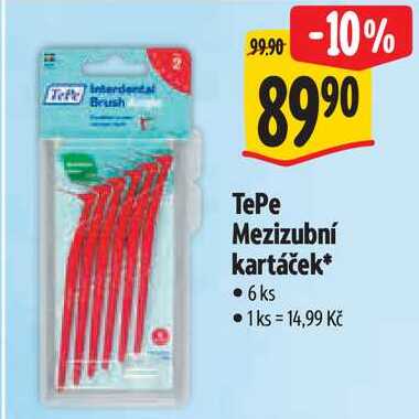 TePe Mezizubní kartáček, 6 ks Albert