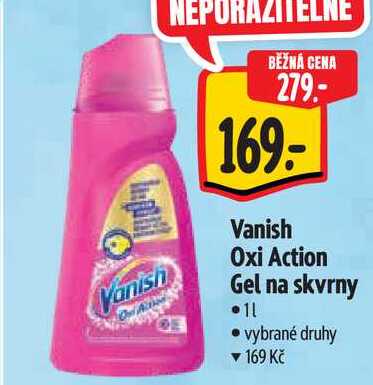 Vanish Oxi Action Gel na skvrny, 1 l