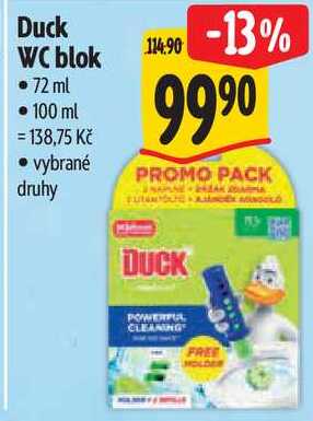 Duck WC blok, 72 ml Albert