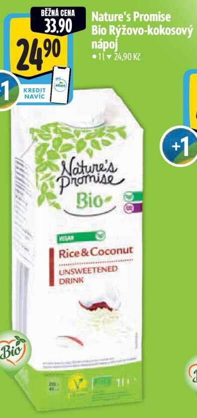 Nature's Promise Bio Rýžovo-kokosový nápoj, 1 l