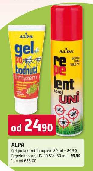 ALPA Gel po bodnutí hmyzem 20 ml Trefa