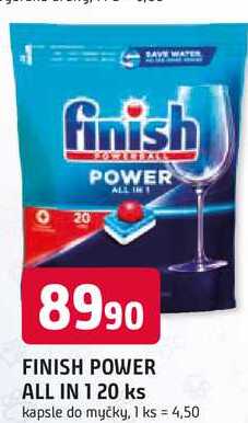 FINISH POWER ALL IN 120 ks kapsle do myčky Trefa