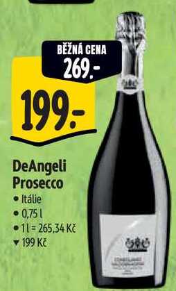 DeAngeli Prosecco, 0,75 l