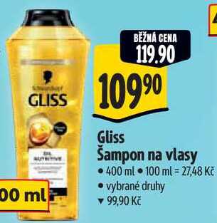 Gliss Šampon na vlasy, 400 ml Albert